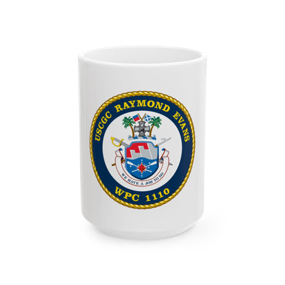 USCGC Raymond Evans WPC 1110 (U.S. Coast Guard) White Coffee Mug