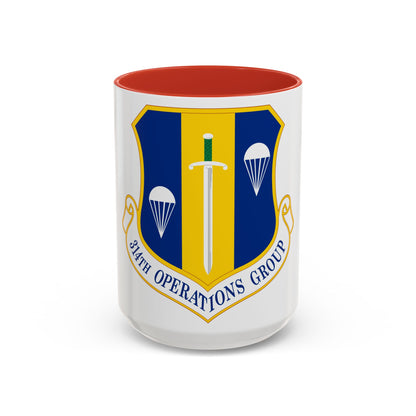 314 Operations Group AETC (U.S. Air Force) Accent Coffee Mug