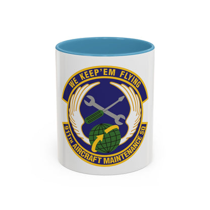 911th Aircraft Maintenance Squadron (U.S. Air Force) Accent Coffee Mug