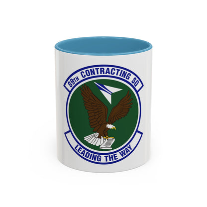 89th Contracting Squadron (U.S. Air Force) Accent Coffee Mug