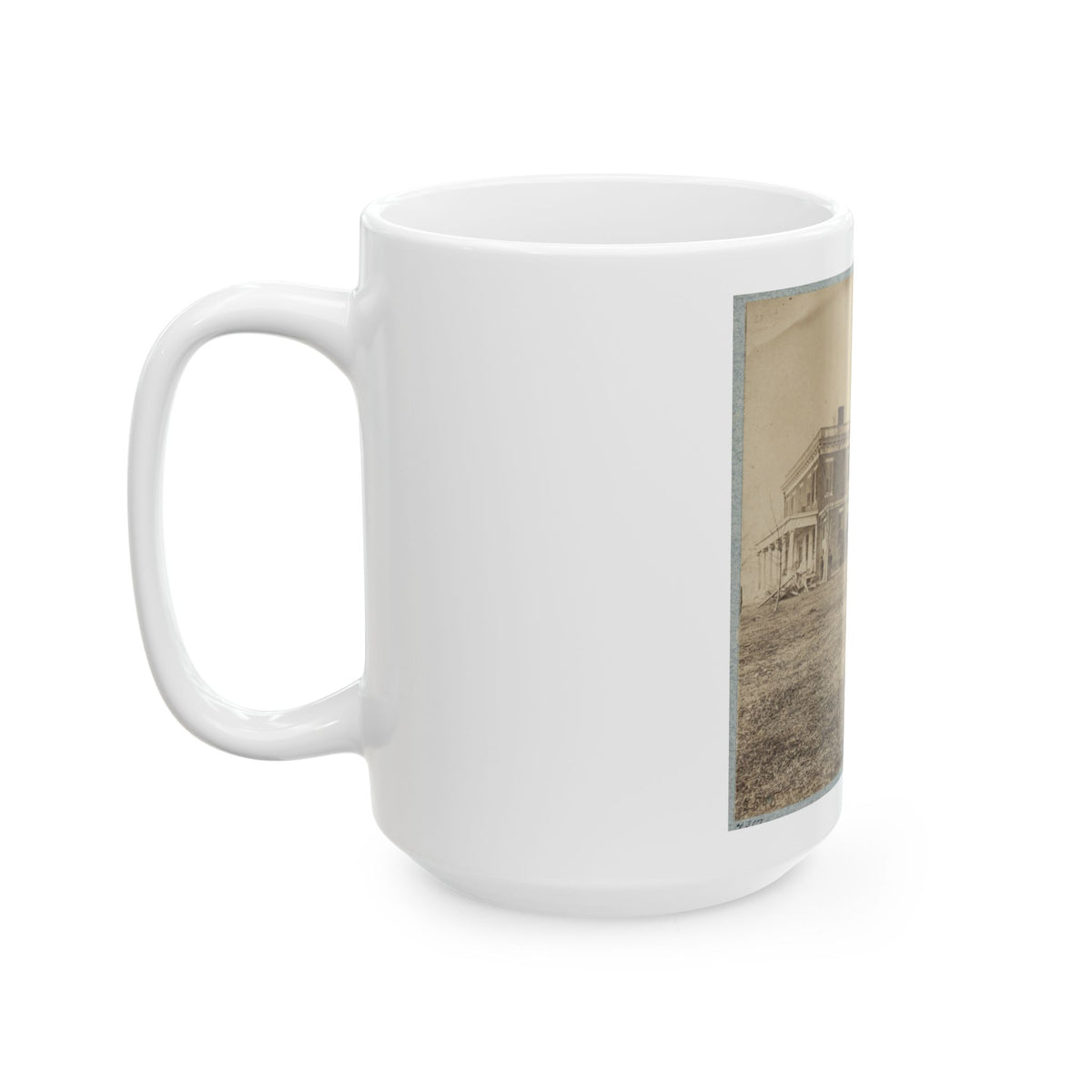 Aiken's House, James River, Va.(2) (U.S. Civil War) White Coffee Mug
