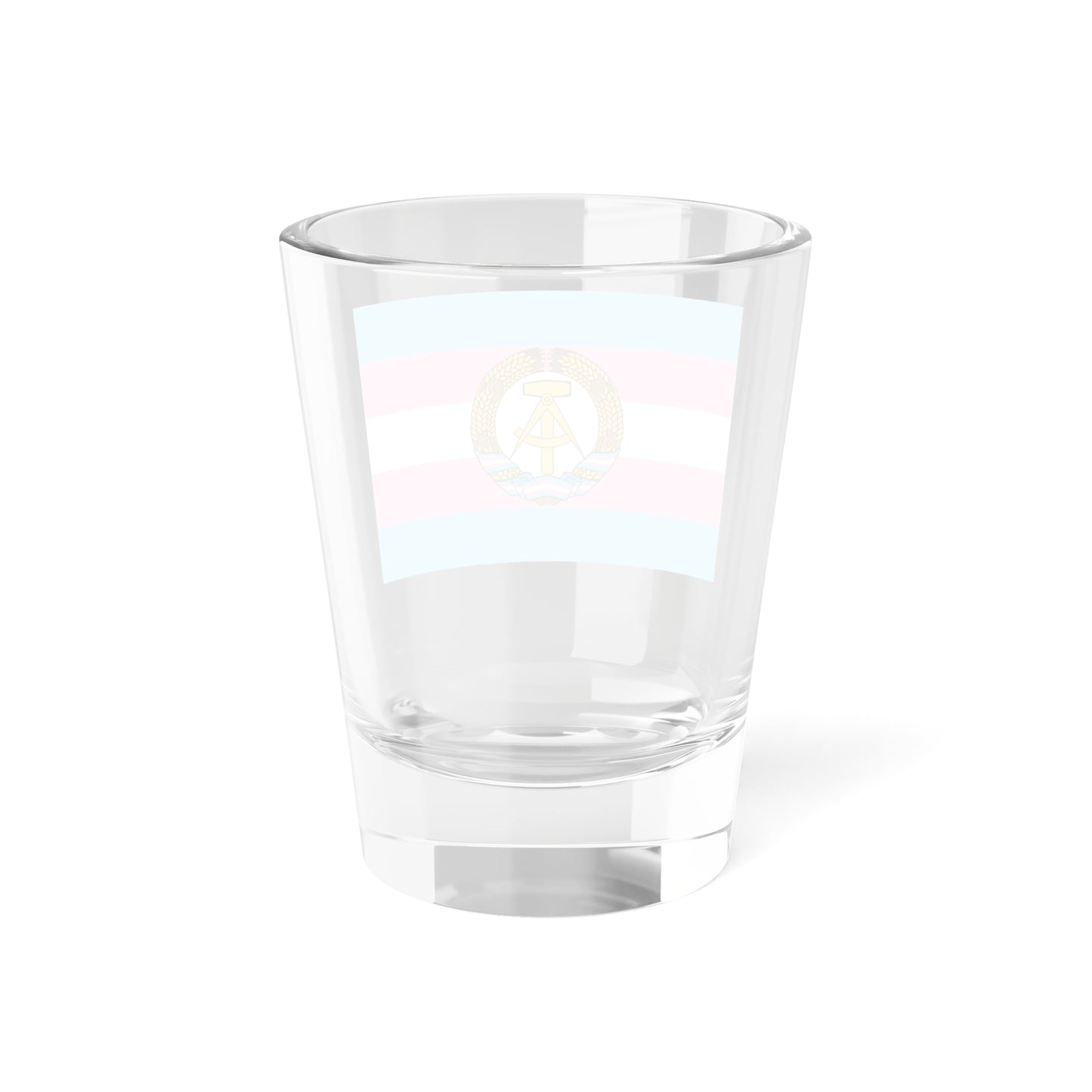Trans DDR Flag (Germany) Shot Glass 1.5oz