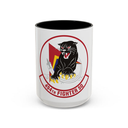 494th Fighter Squadron (U.S. Air Force) Accent Coffee Mug