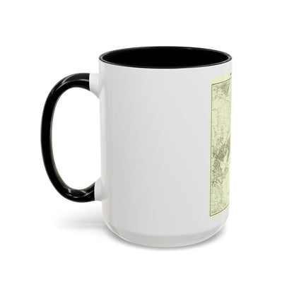 Korea and Manchuria (1904) (Map) Accent Coffee Mug