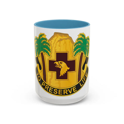 531st Hospital Center (U.S. Army) Accent Coffee Mug-15oz-Light Blue-Go Mug Yourself