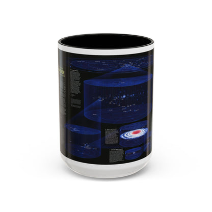 Space - The Universe - Through Time and Space (1983) (Map) Accent Coffee Mug