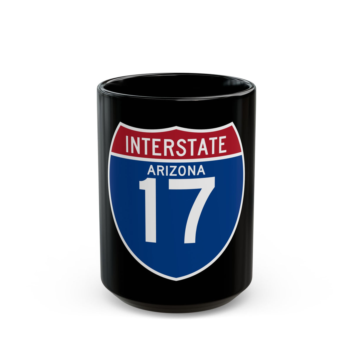 Interstate 17 (U.S. Highways) Black Coffee Mug