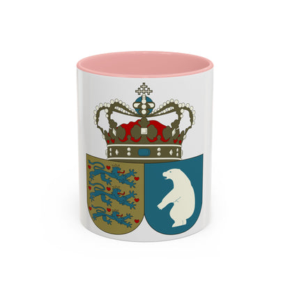 Coat of arms of the County of Greenland - Accent Coffee Mug