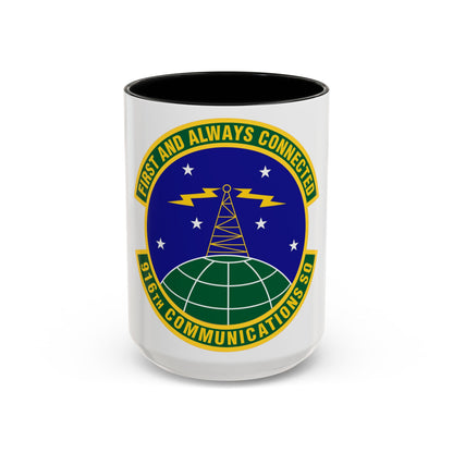 916th Communications Squadron (U.S. Air Force) Accent Coffee Mug