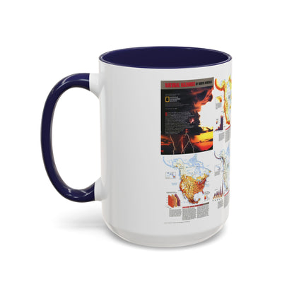 North America - Natural Hazards (1998) (Map) Accent Coffee Mug