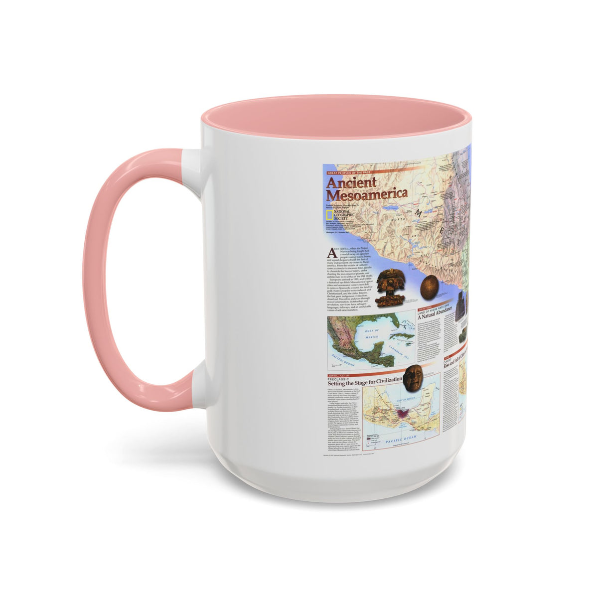 North America - Ancient Mesoamerica (1997) (Map) Accent Coffee Mug