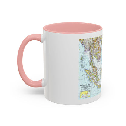 Asia - Southeast (1961) (Map) Accent Coffee Mug
