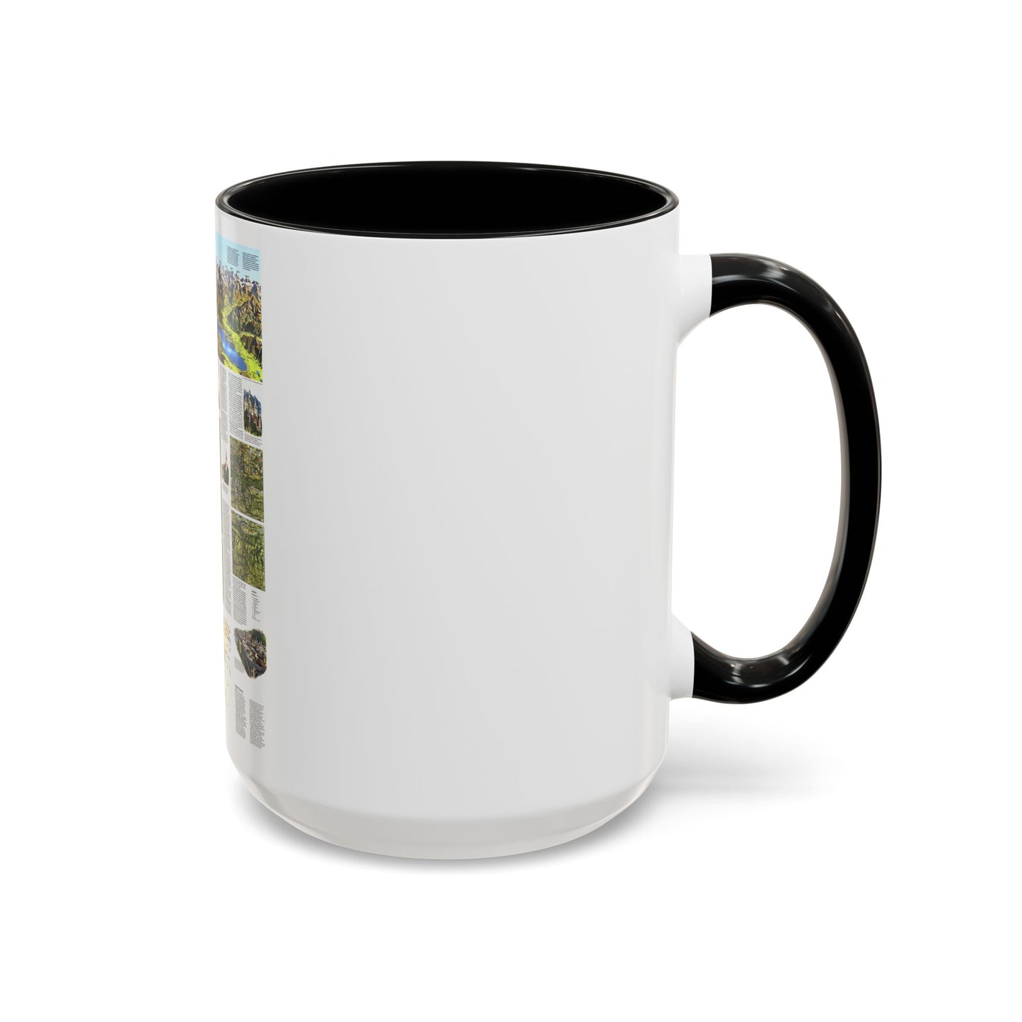 Alps, The - A Traveller's Map (1985) (Map) Accent Coffee Mug