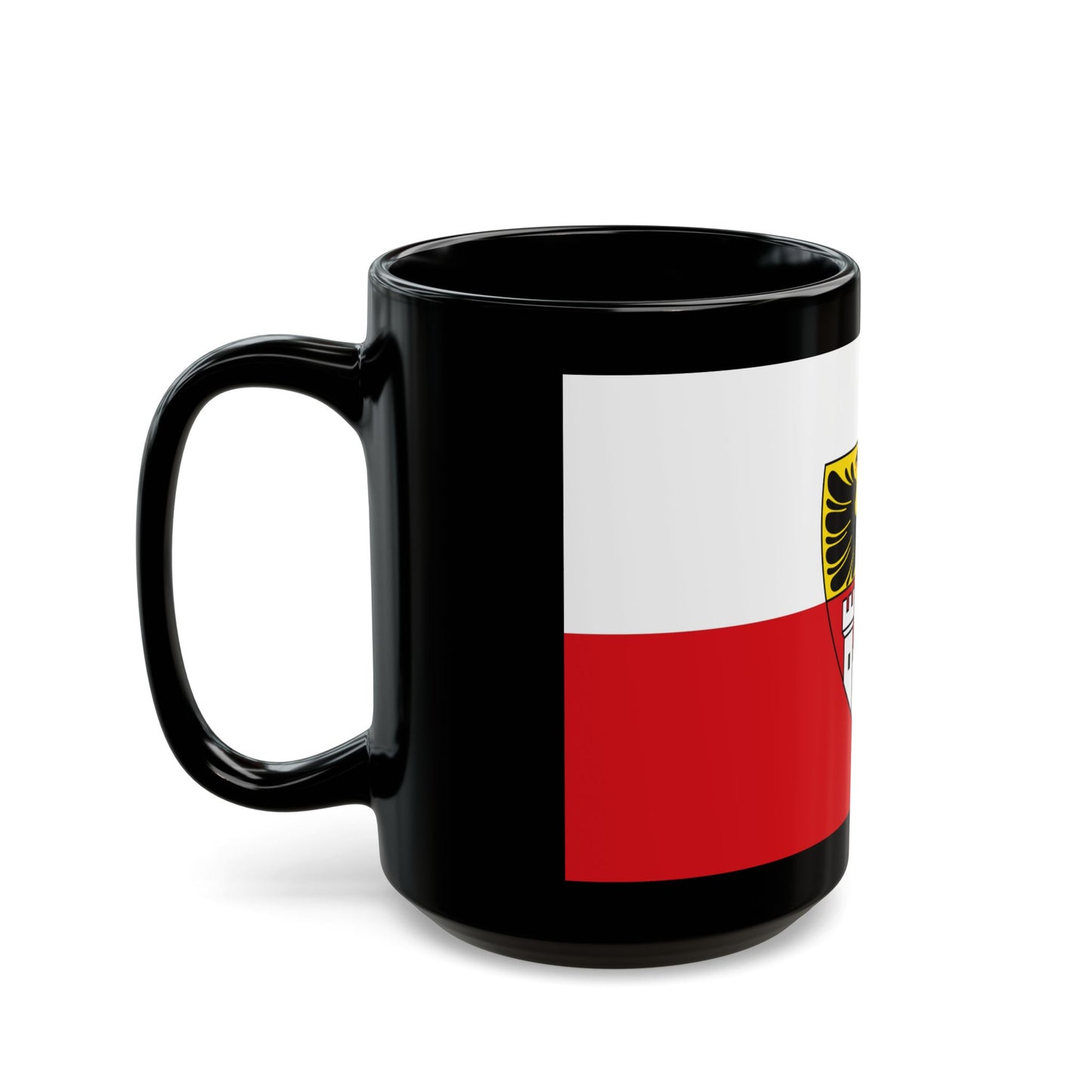 Flag of Duisburg mit Wappen Germany - Black Coffee Mug-Go Mug Yourself