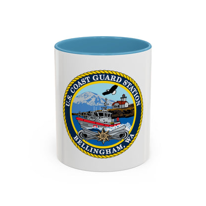 USCG Station Bellingham WA (U.S. Coast Guard) Accent Coffee Mug