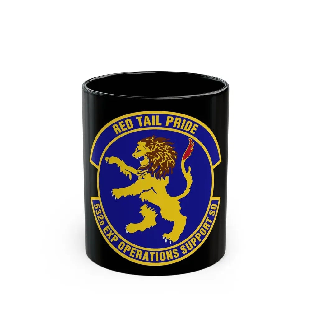 532d Expeditionary Operations Support Squadron (U.S. Air Force) Black Coffee Mug 11oz - Go Mug Yourself