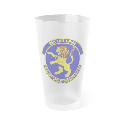 532d Expeditionary Operations Support Squadron (U.S. Air Force) Frosted Pint Glass 16oz 16oz Frosted - Go Mug Yourself