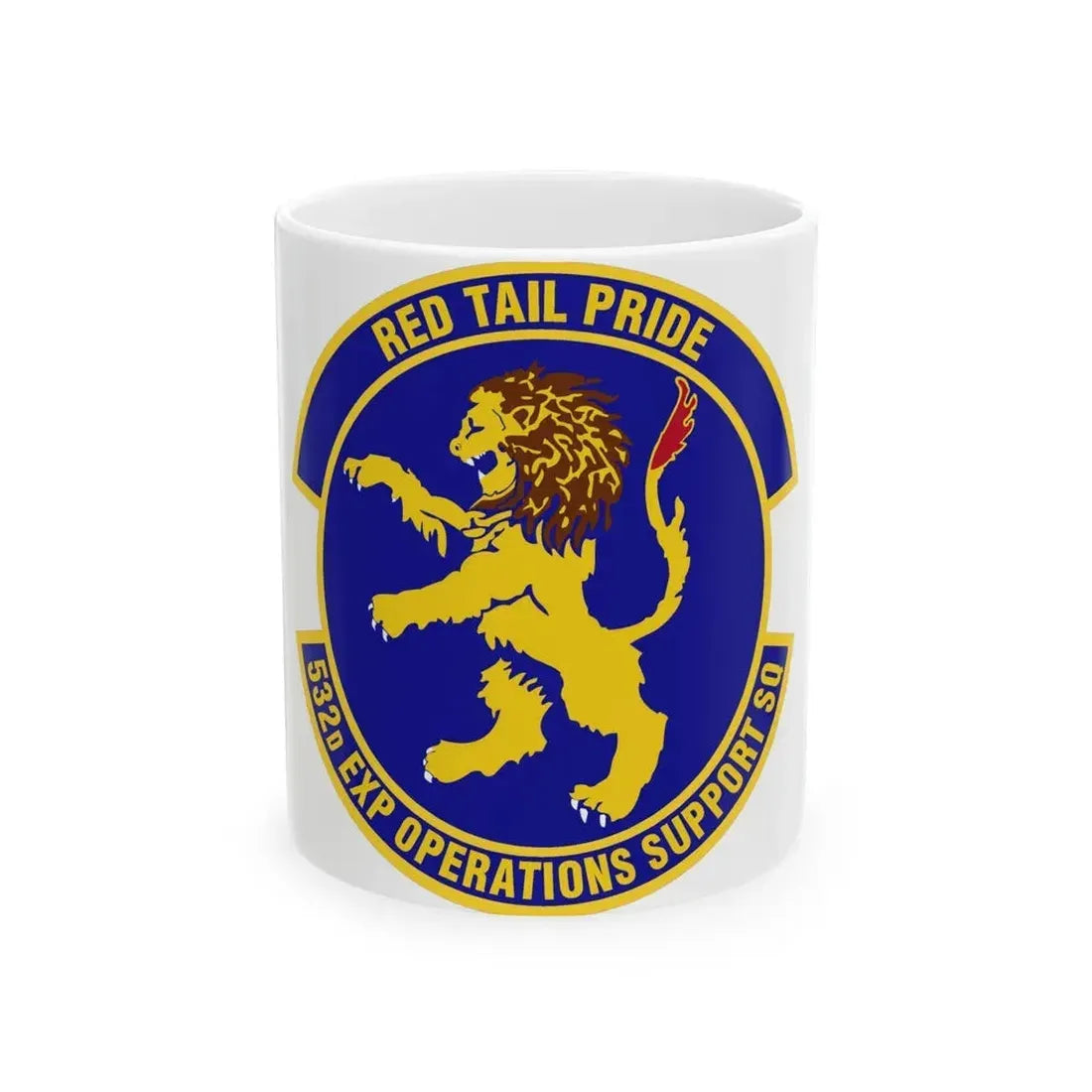 532d Expeditionary Operations Support Squadron (U.S. Air Force) White Coffee Mug 11oz - Go Mug Yourself