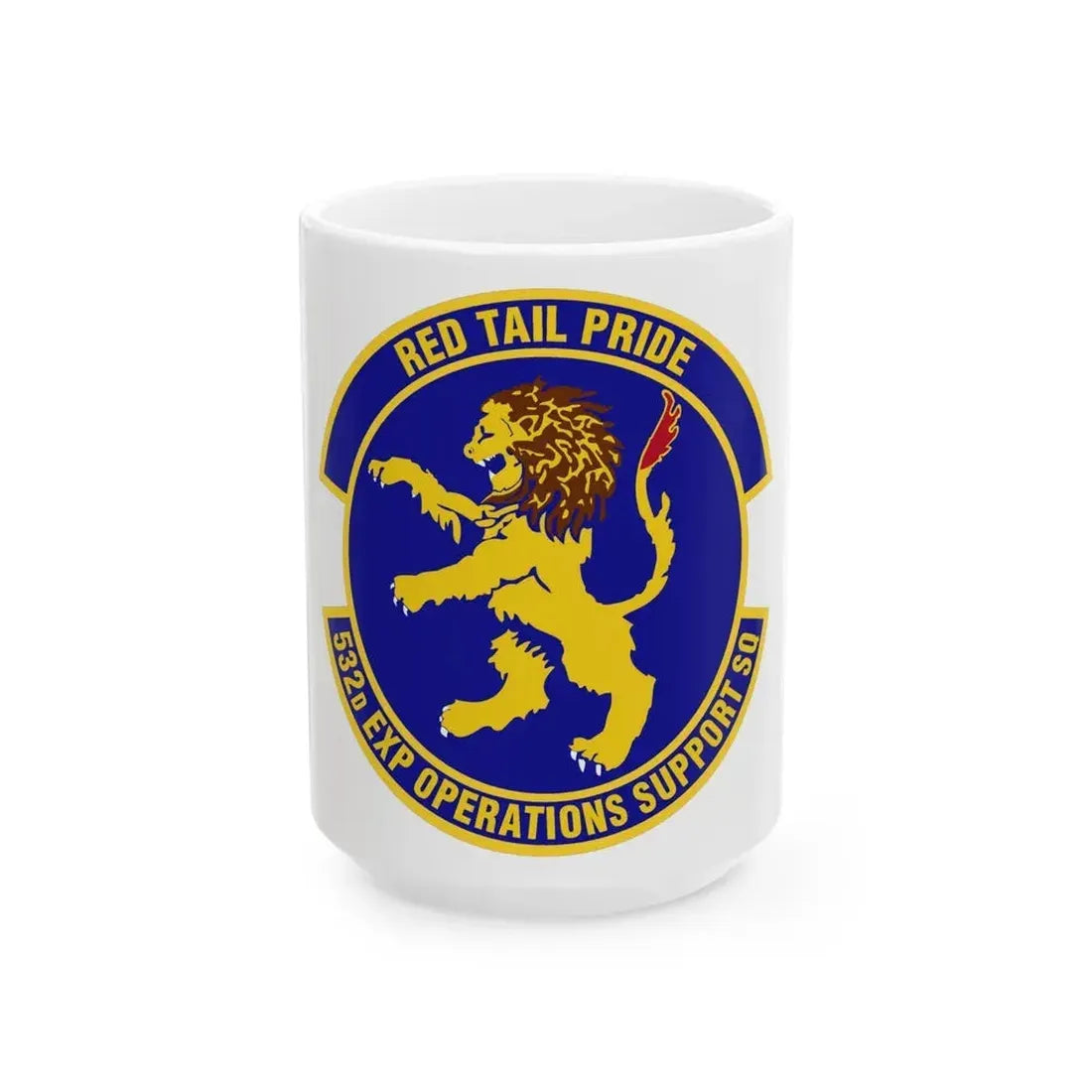 532d Expeditionary Operations Support Squadron (U.S. Air Force) White Coffee Mug 15oz - Go Mug Yourself