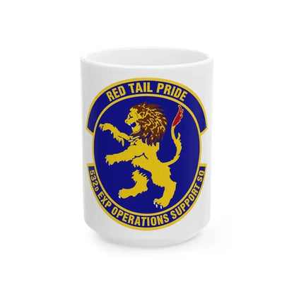 532d Expeditionary Operations Support Squadron (U.S. Air Force) White Coffee Mug 15oz - Go Mug Yourself