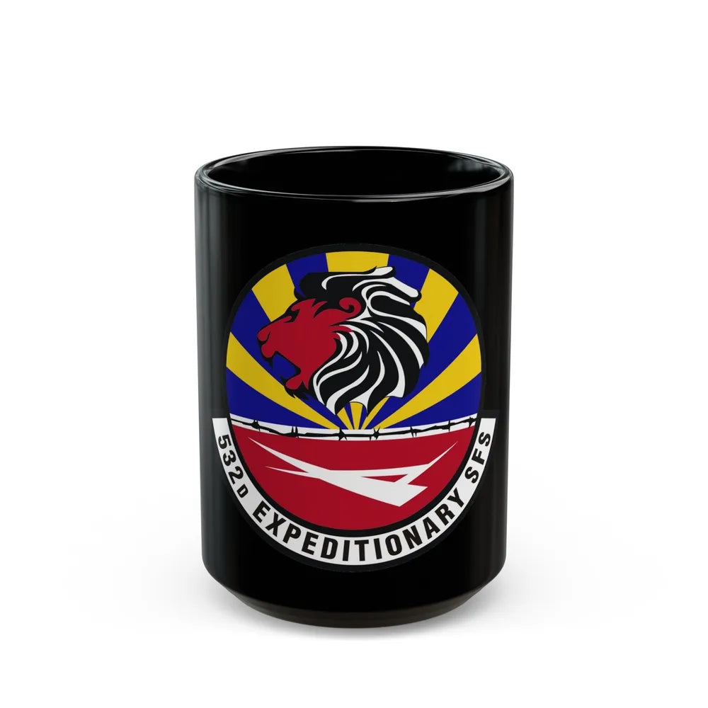 532d Expeditionary Security Forces Squadron (U.S. Air Force) Black Coffee Mug-15oz-Go Mug Yourself