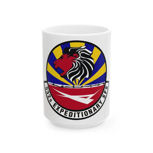 532d Expeditionary Security Forces Squadron (U.S. Air Force) White Coffee Mug-15oz-Go Mug Yourself