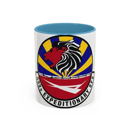 532d Expeditionary Security Forces Squadron (U.S. Air Force) Accent Coffee Mug 11oz Light Blue - Go Mug Yourself