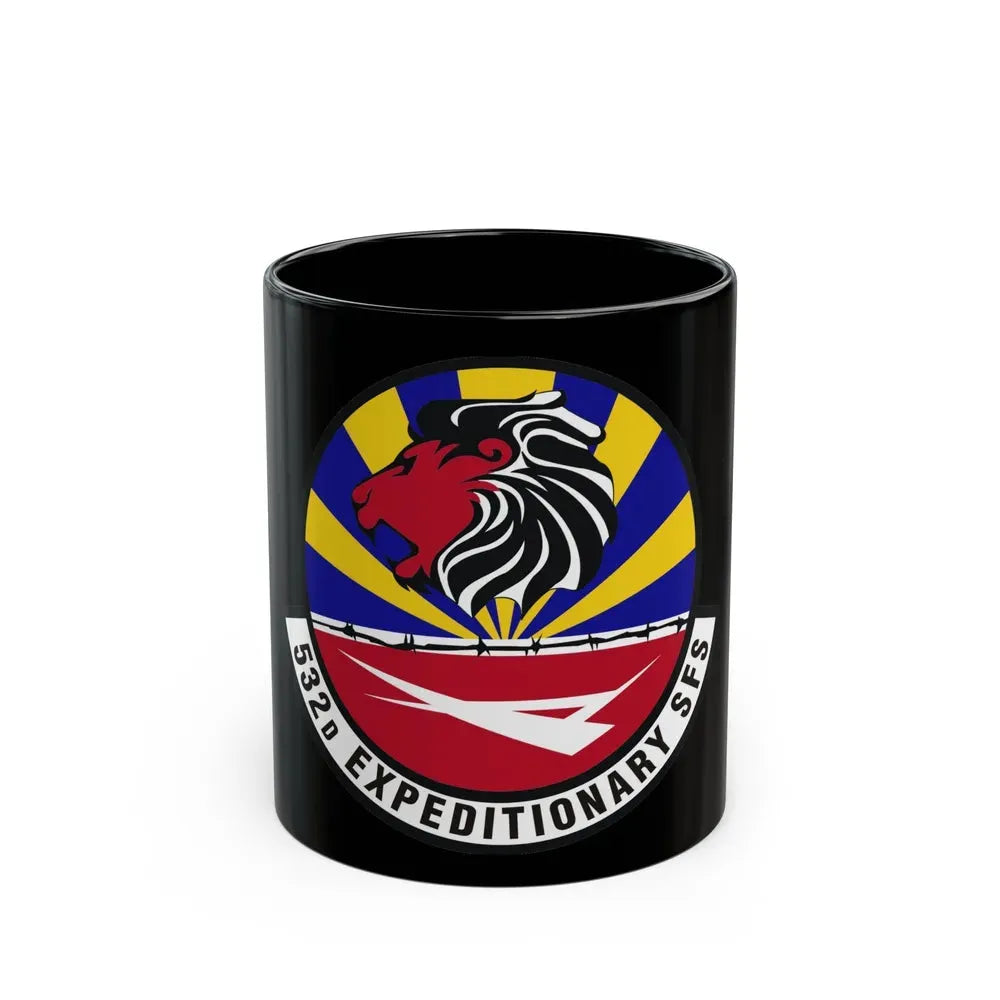 532d Expeditionary Security Forces Squadron (U.S. Air Force) Black Coffee Mug 11oz - Go Mug Yourself