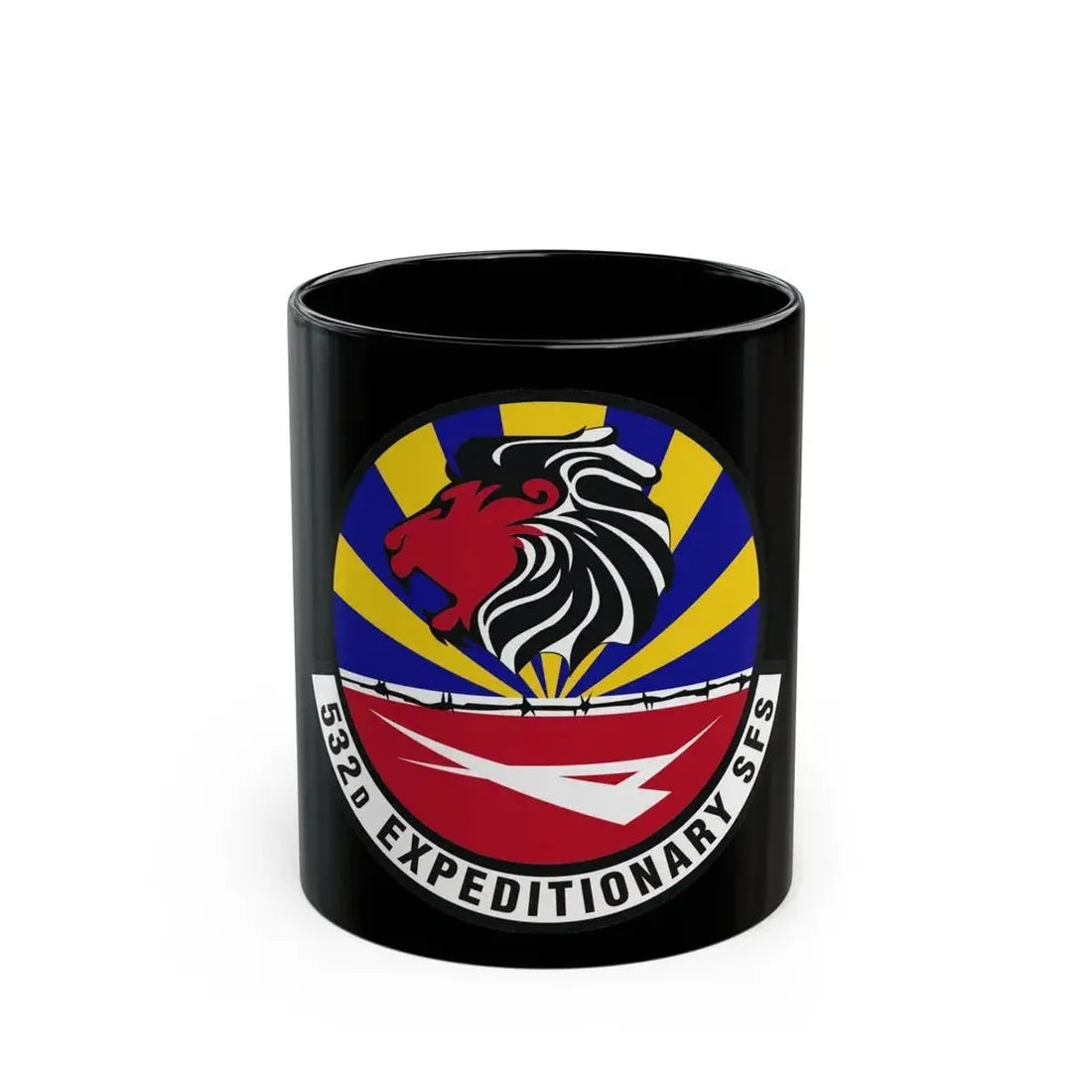 532d Expeditionary Security Forces Squadron (U.S. Air Force) Black Coffee Mug 11oz - Go Mug Yourself