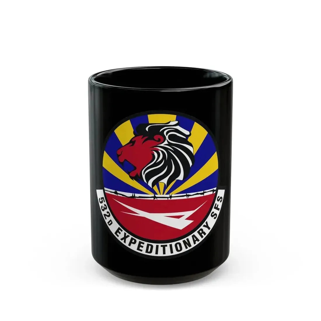 532d Expeditionary Security Forces Squadron (U.S. Air Force) Black Coffee Mug 15oz - Go Mug Yourself