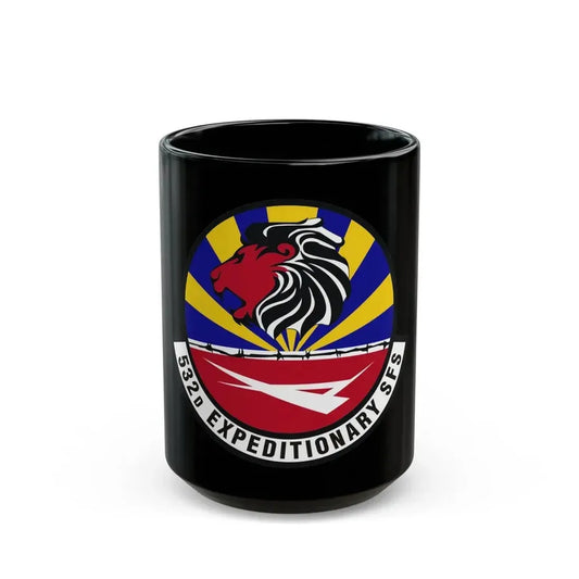 532d Expeditionary Security Forces Squadron (U.S. Air Force) Black Coffee Mug 15oz - Go Mug Yourself