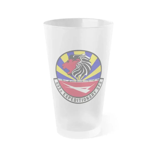 532d Expeditionary Security Forces Squadron (U.S. Air Force) Frosted Pint Glass 16oz 16oz Frosted - Go Mug Yourself