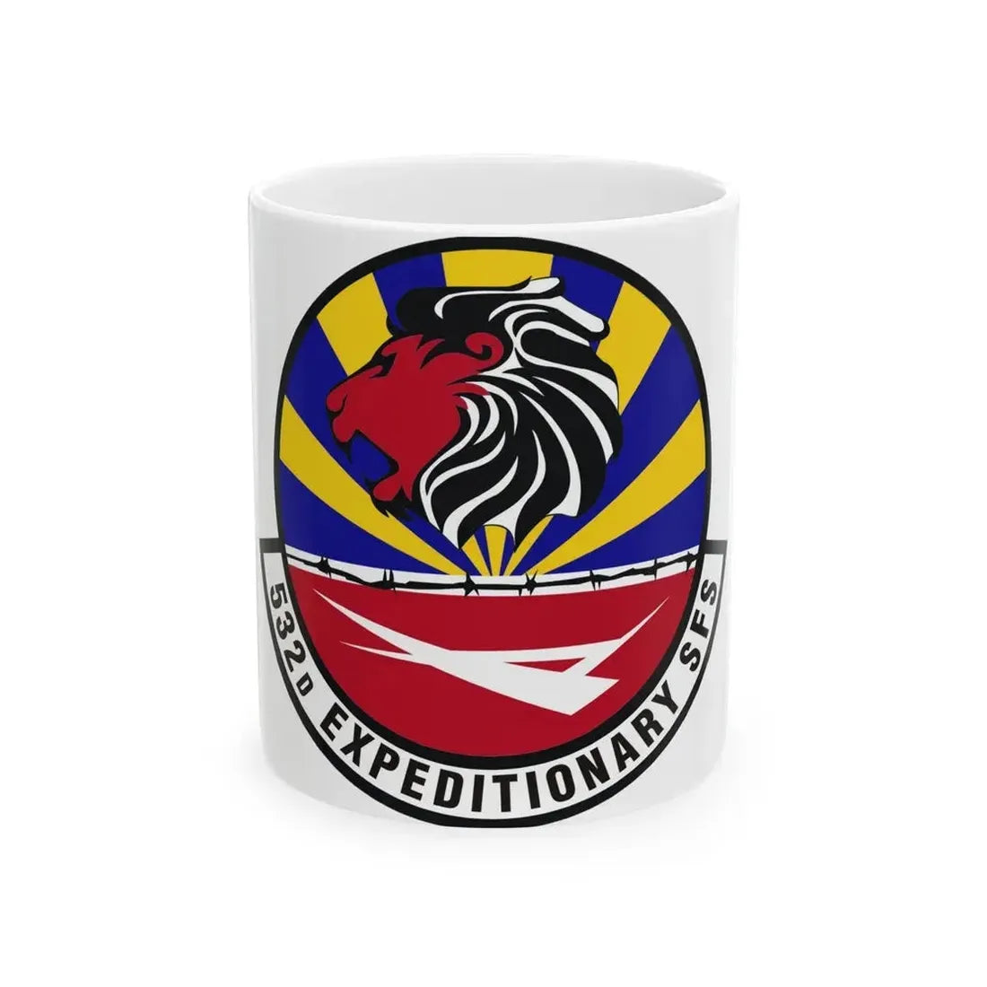532d Expeditionary Security Forces Squadron (U.S. Air Force) White Coffee Mug 11oz - Go Mug Yourself