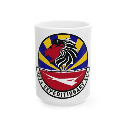 532d Expeditionary Security Forces Squadron (U.S. Air Force) White Coffee Mug 15oz - Go Mug Yourself