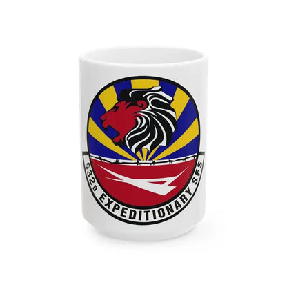 532d Expeditionary Security Forces Squadron (U.S. Air Force) White Coffee Mug 15oz - Go Mug Yourself