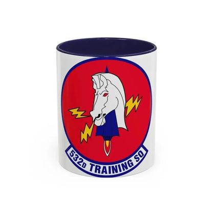 532d Training Squadron (U.S. Air Force) Accent Coffee Mug 11oz Navy - Go Mug Yourself