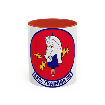 532d Training Squadron (U.S. Air Force) Accent Coffee Mug 11oz Red - Go Mug Yourself