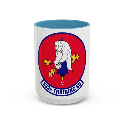 532d Training Squadron (U.S. Air Force) Accent Coffee Mug 15oz Light Blue - Go Mug Yourself