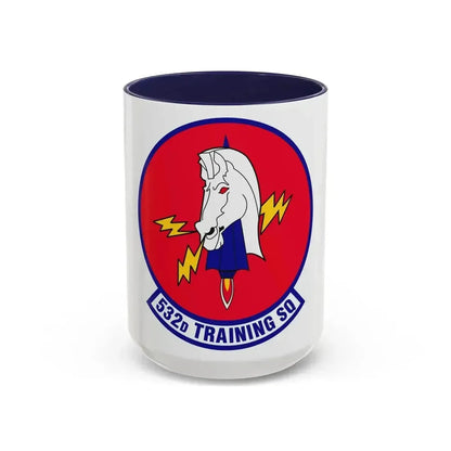 532d Training Squadron (U.S. Air Force) Accent Coffee Mug 15oz Navy - Go Mug Yourself