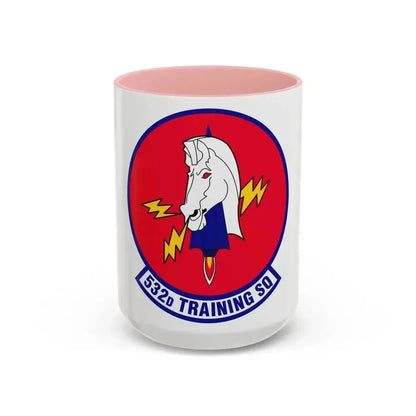 532d Training Squadron (U.S. Air Force) Accent Coffee Mug 15oz Pink - Go Mug Yourself