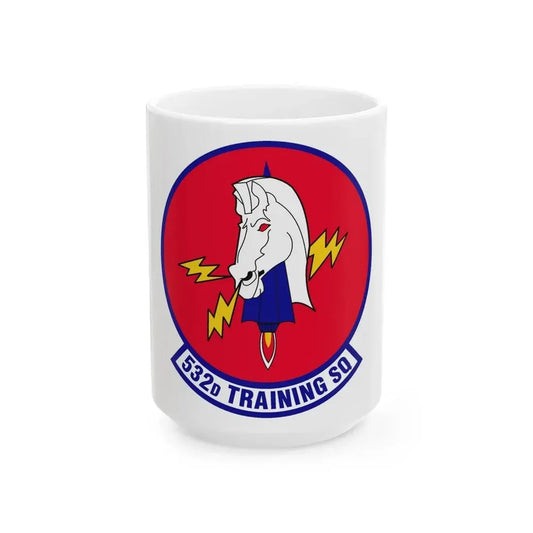 532d Training Squadron (U.S. Air Force) White Coffee Mug 15oz - Go Mug Yourself