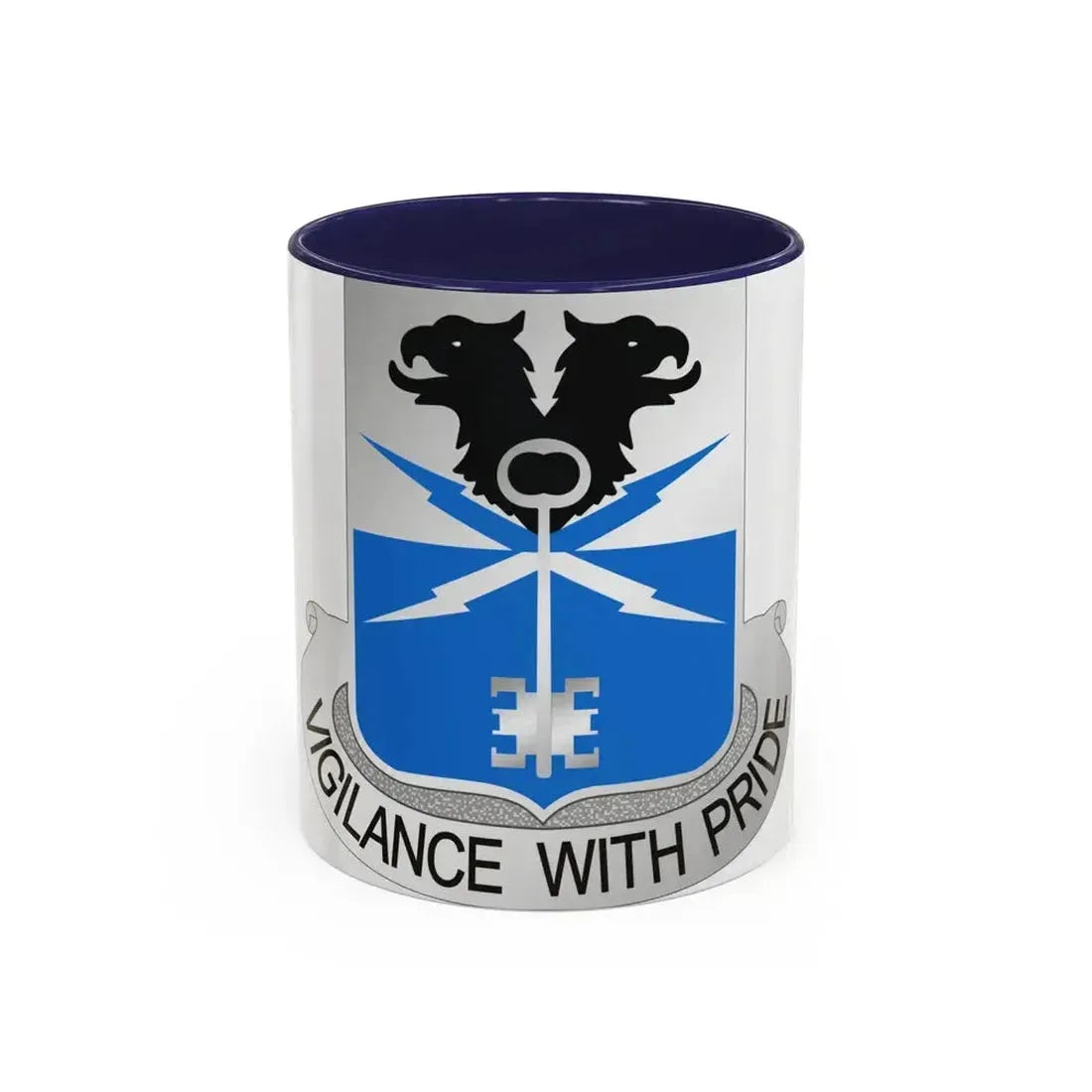 533 Military Intelligence Battalion (U.S. Army) Accent Coffee Mug 11oz Navy - Go Mug Yourself