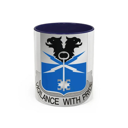 533 Military Intelligence Battalion (U.S. Army) Accent Coffee Mug 11oz Navy - Go Mug Yourself