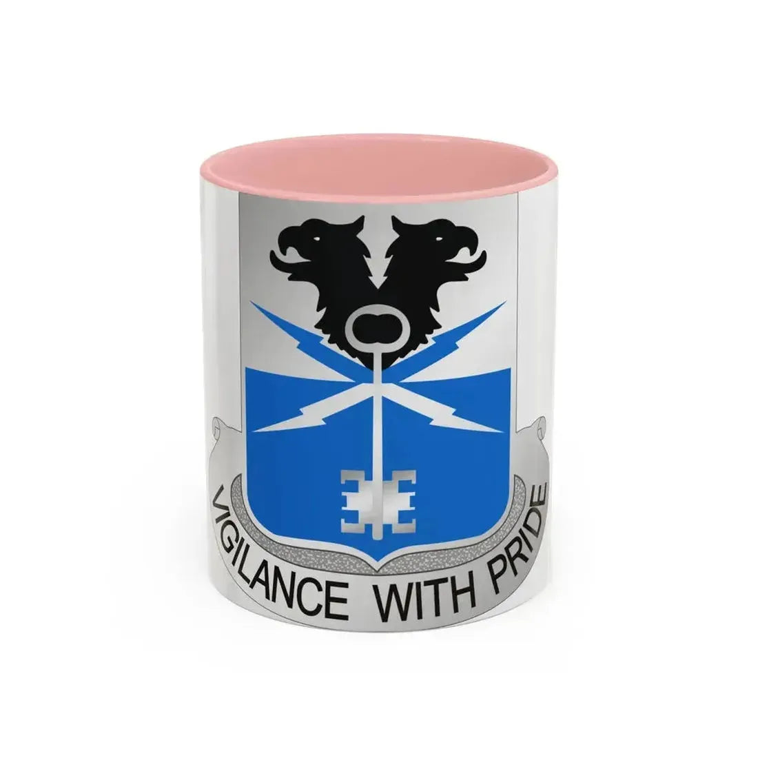 533 Military Intelligence Battalion (U.S. Army) Accent Coffee Mug 11oz Pink - Go Mug Yourself