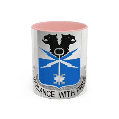 533 Military Intelligence Battalion (U.S. Army) Accent Coffee Mug 11oz Pink - Go Mug Yourself