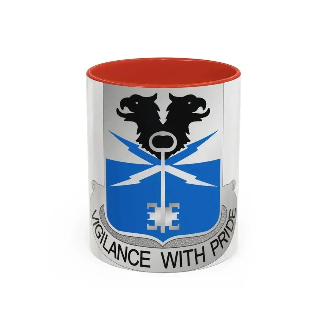 533 Military Intelligence Battalion (U.S. Army) Accent Coffee Mug 11oz Red - Go Mug Yourself