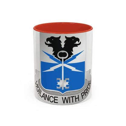 533 Military Intelligence Battalion (U.S. Army) Accent Coffee Mug 11oz Red - Go Mug Yourself