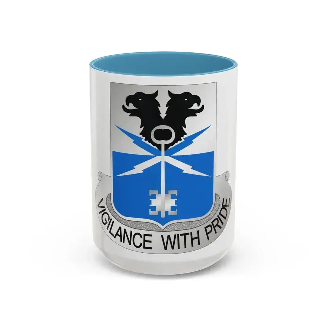 533 Military Intelligence Battalion (U.S. Army) Accent Coffee Mug 15oz Light Blue - Go Mug Yourself