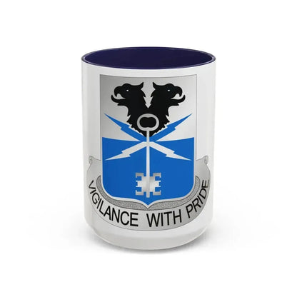 533 Military Intelligence Battalion (U.S. Army) Accent Coffee Mug 15oz Navy - Go Mug Yourself