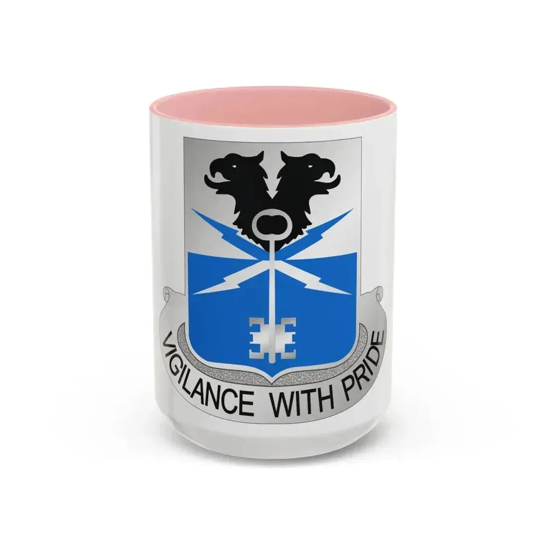 533 Military Intelligence Battalion (U.S. Army) Accent Coffee Mug 15oz Pink - Go Mug Yourself
